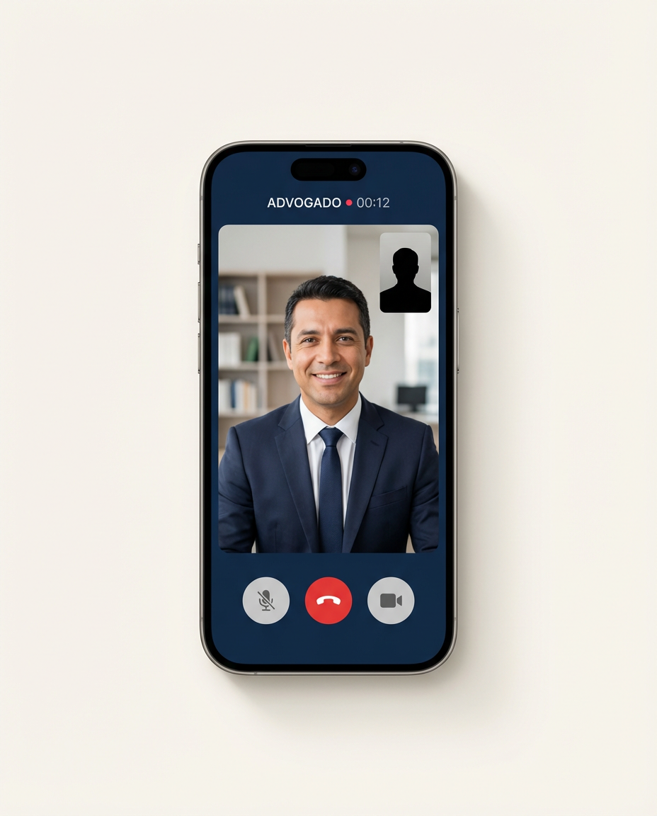 App Defesa 24h em videochamada com advogado